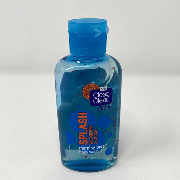 Clean & Clear Morning Burst Splash Wildberry and Guava Body Wash 2 FL Oz - Picture 1 of 3